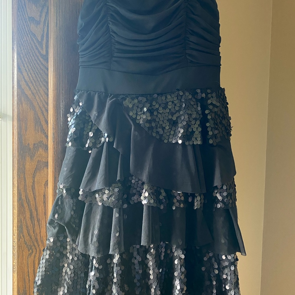 black sequined short dress!